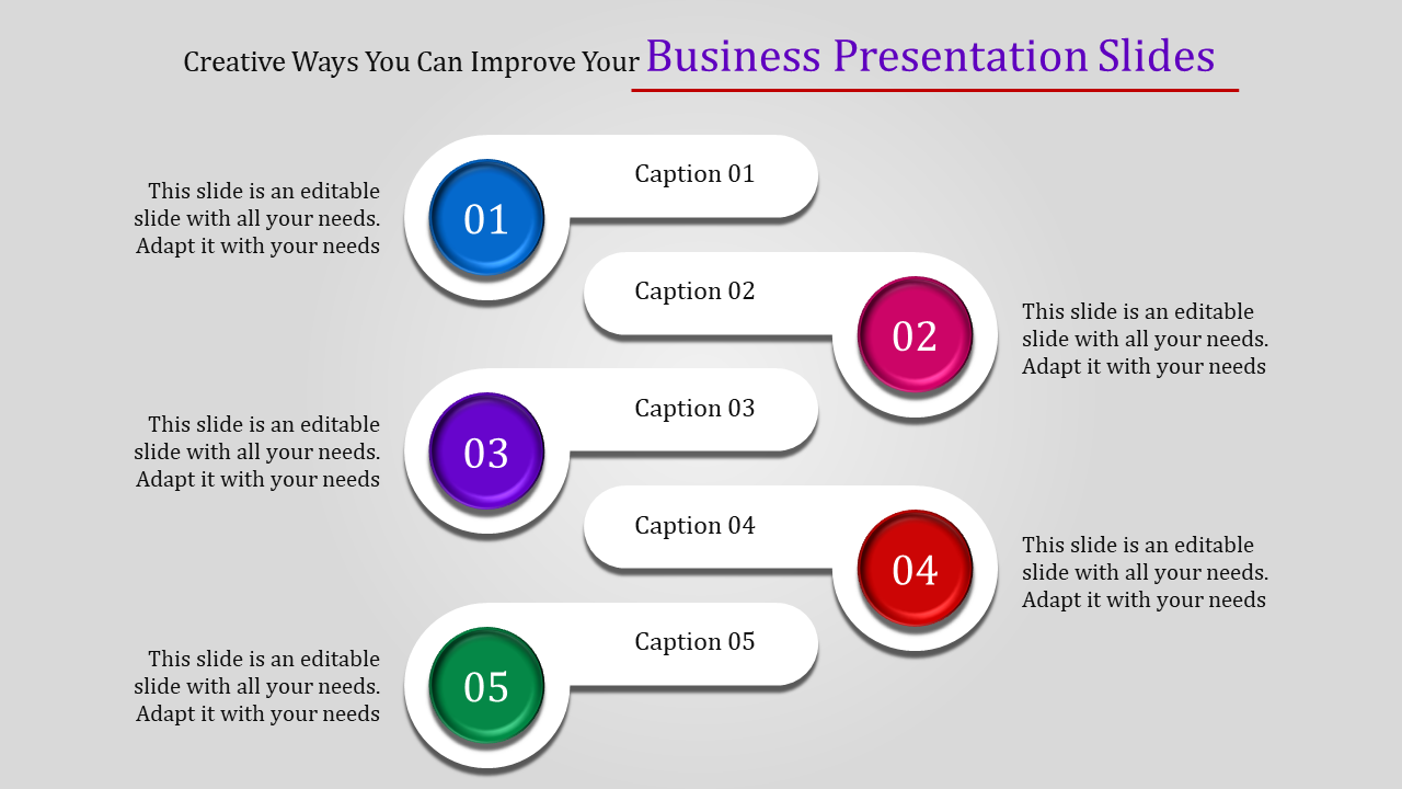 Get Modern Business Presentation Slides Design PPT